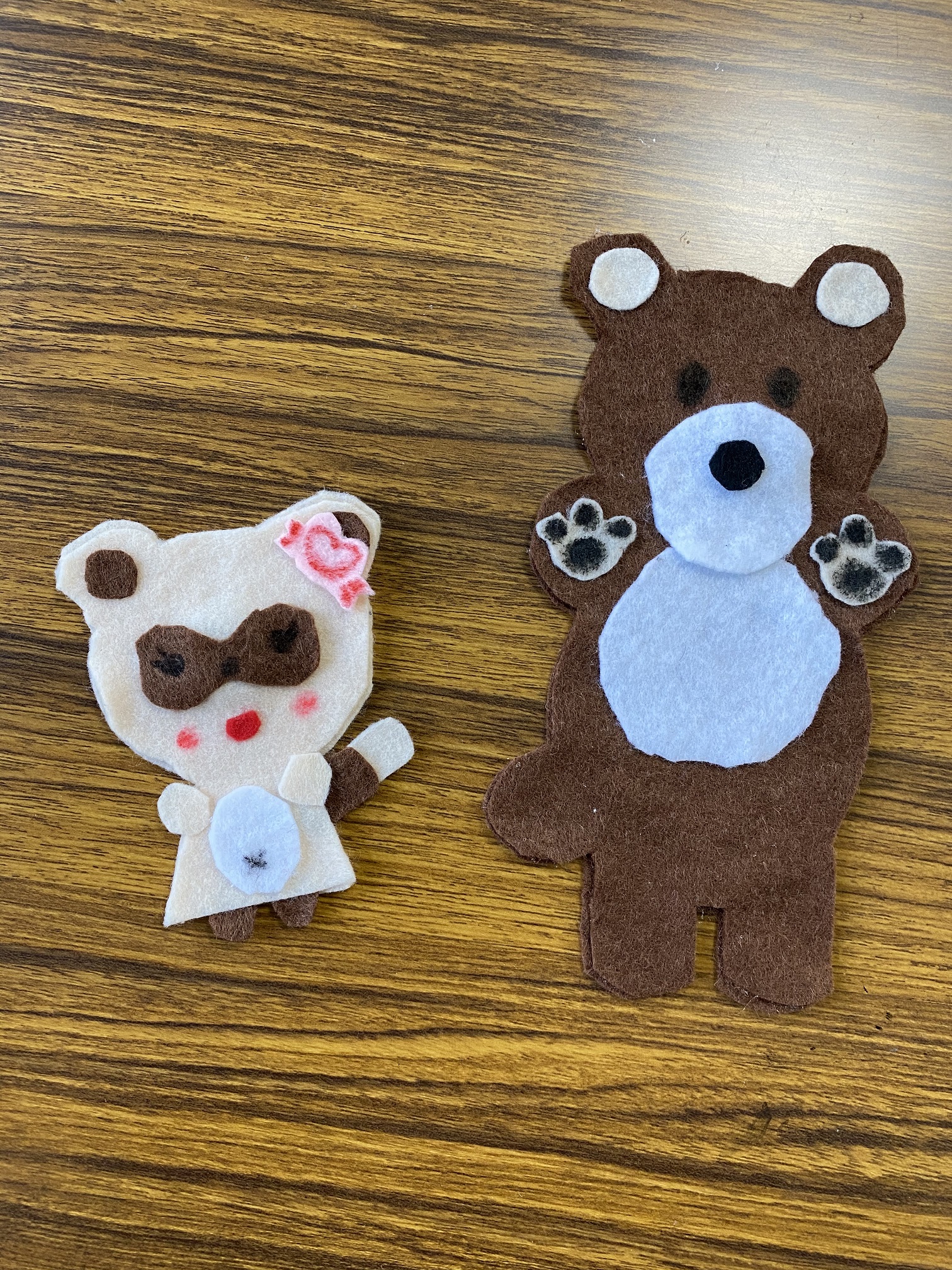 クマとタヌキのマグネット